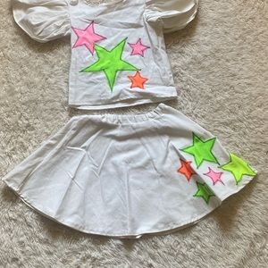 Skirt and Crop Top Set